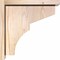Ekena Millwork Monterey Smooth Corbel w/Backplate, Douglas Fir, 5 1/2"W x 14"D x 14"H COR06X14X14MON01SDF - alternate 2